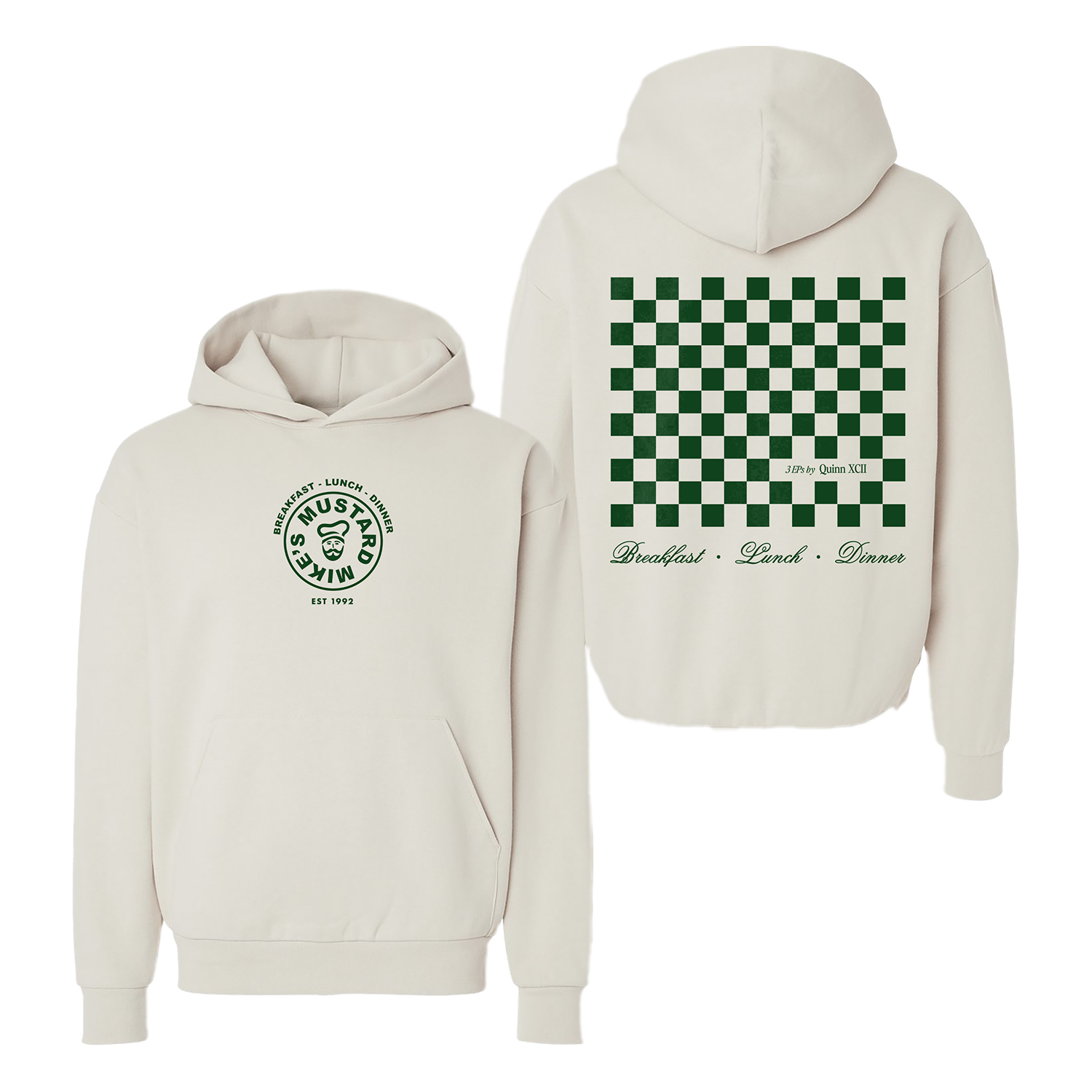 【新品】XQST PUSH P パーカー XQST PUSH foodie Mustard Mike's Hoodie – Quinn XCII