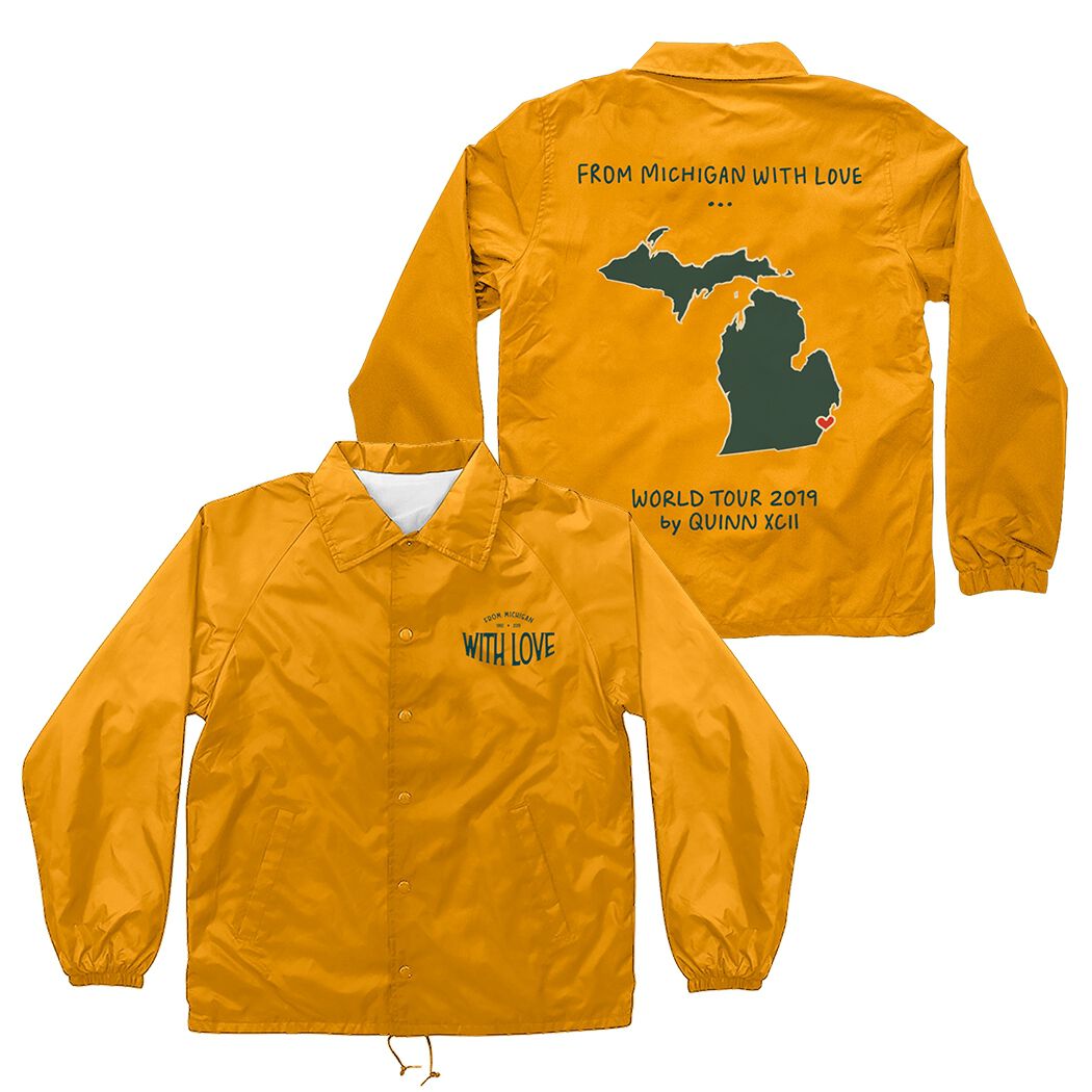 【メール便不可】 With Michigan Love Official XCII Quinn | (2X) Jacket Coaches ジャケット・アウター
