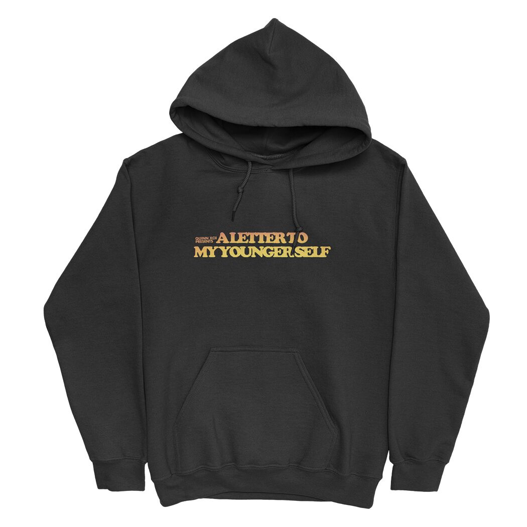 Letter Track List Hoodie Black 2X Quinn XCII Official Store